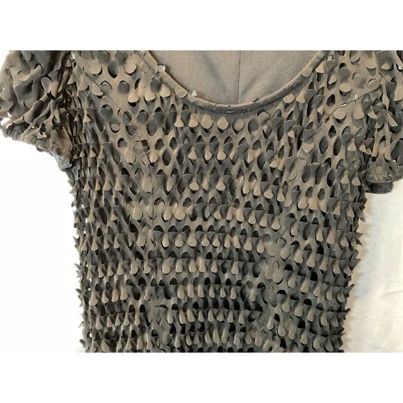 Cartise Black Cocktail Dress Size 12 Poly-Spandex Blend Lined Style 11149 - Picture 5 of 11